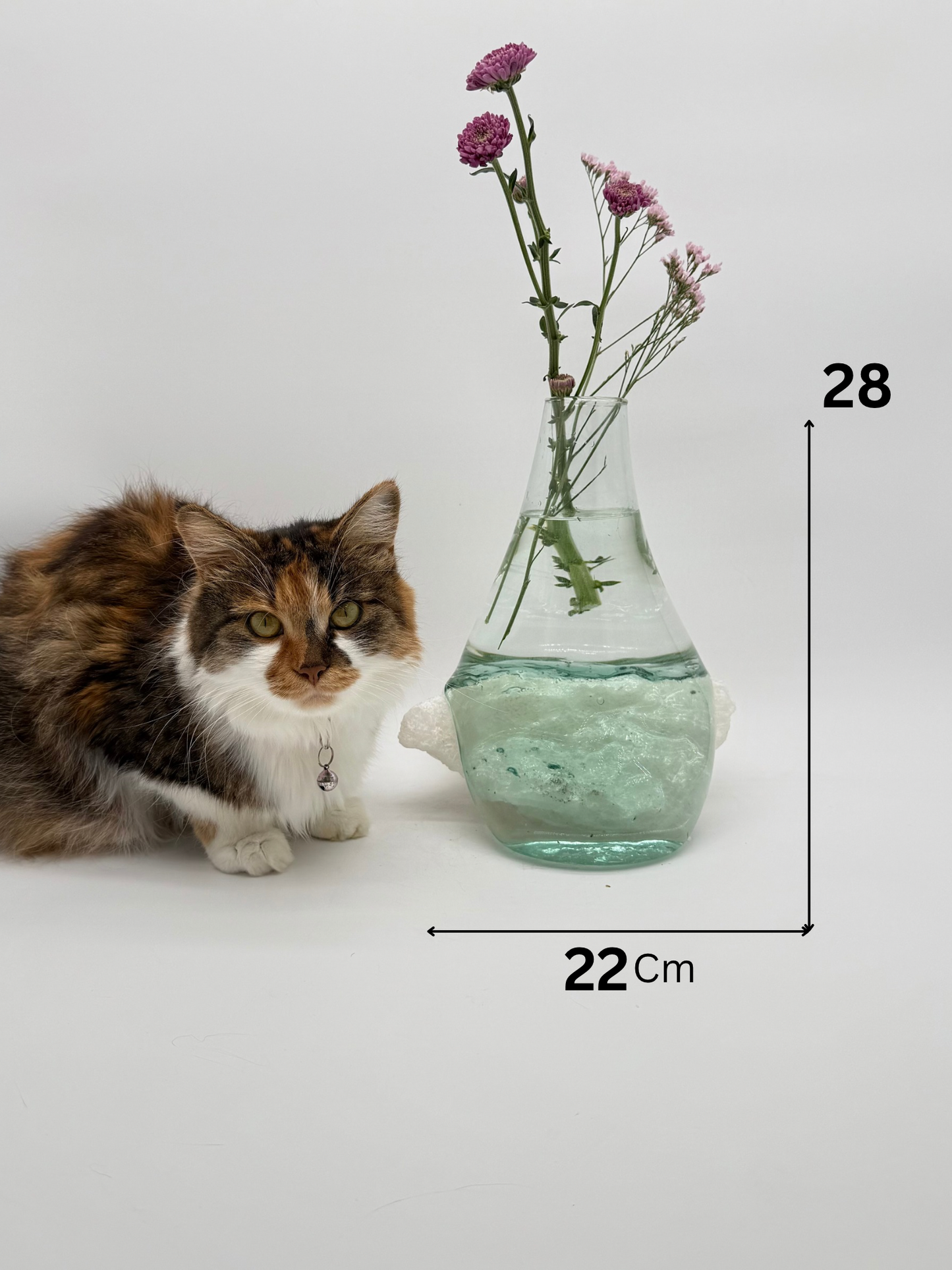 Artisan Glass & Stone Vase – Rare Handmade Decorative Piece15