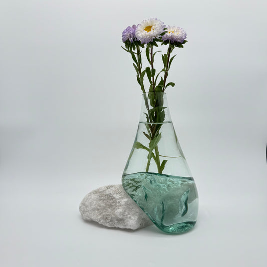 Unique Handmade Glass & Stone Vase – Artistic Nature-Inspired Design14