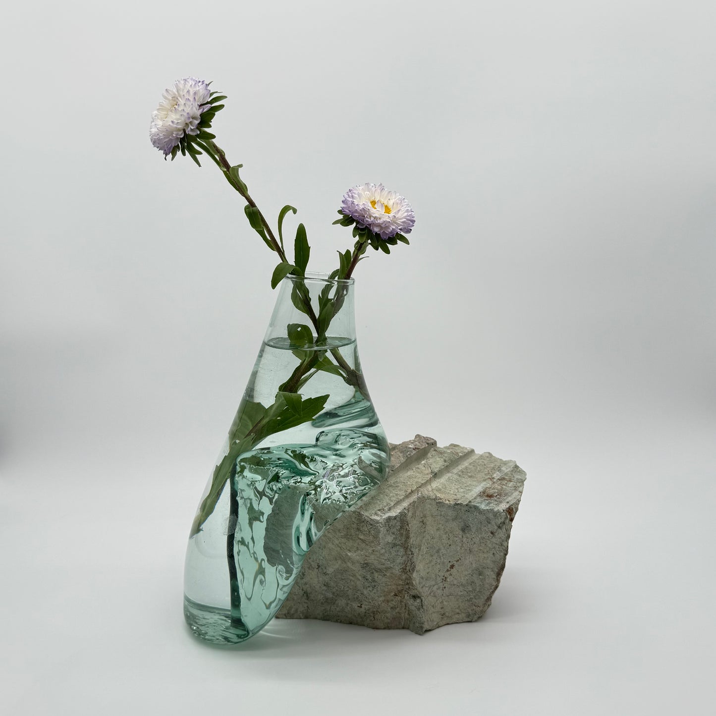 Rare Handmade Vase – Glass on Natural Rock17