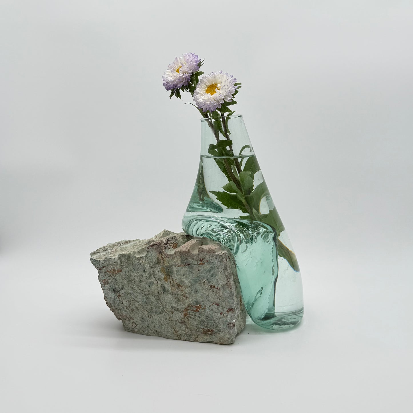 Rare Handmade Vase – Glass on Natural Rock17